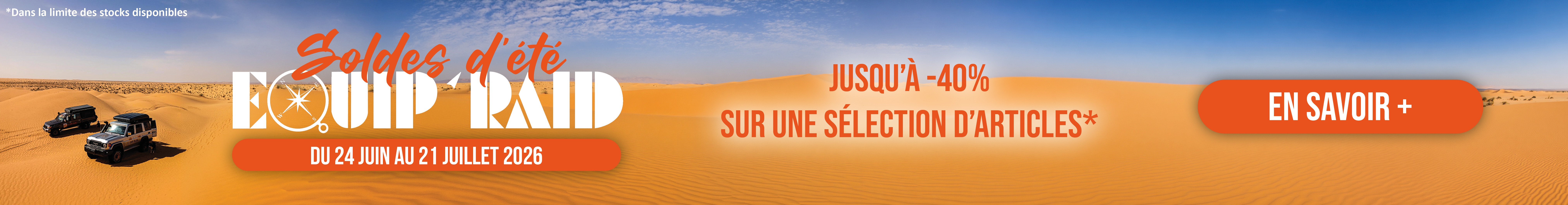 Solde été Equip'Raid 2026